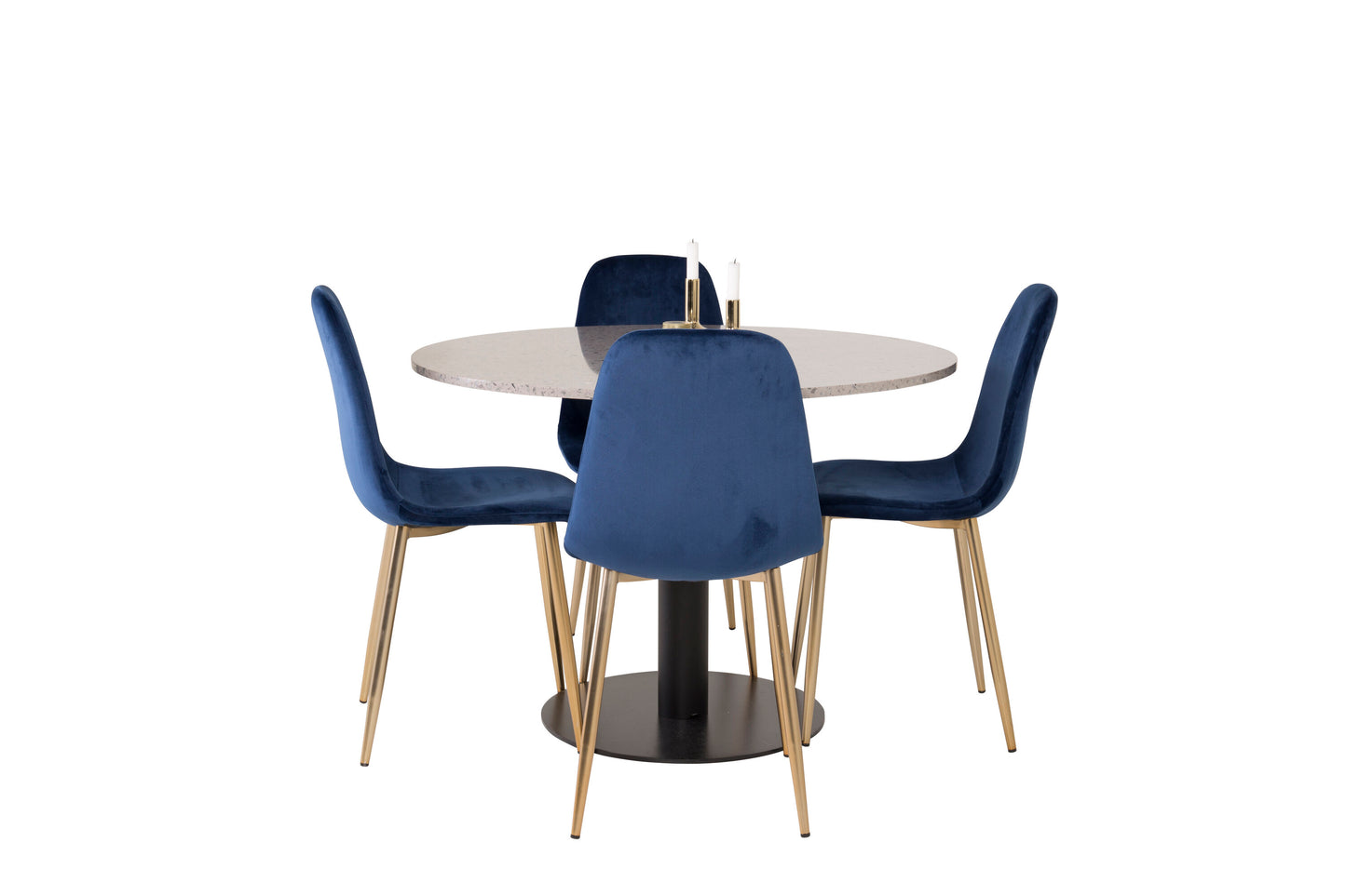Razzia Matbord med Polar Stolarna – Bord: ⌀106 Stol: 52x86x44