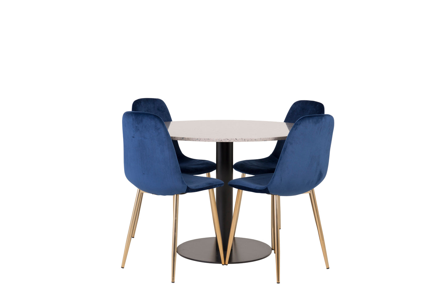 Razzia Matbord med Polar Stolarna – Bord: ⌀106 Stol: 52x86x44