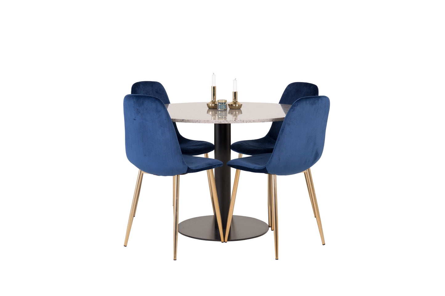 Razzia Matbord med Polar Stolarna – Bord: ⌀106 Stol: 52x86x44