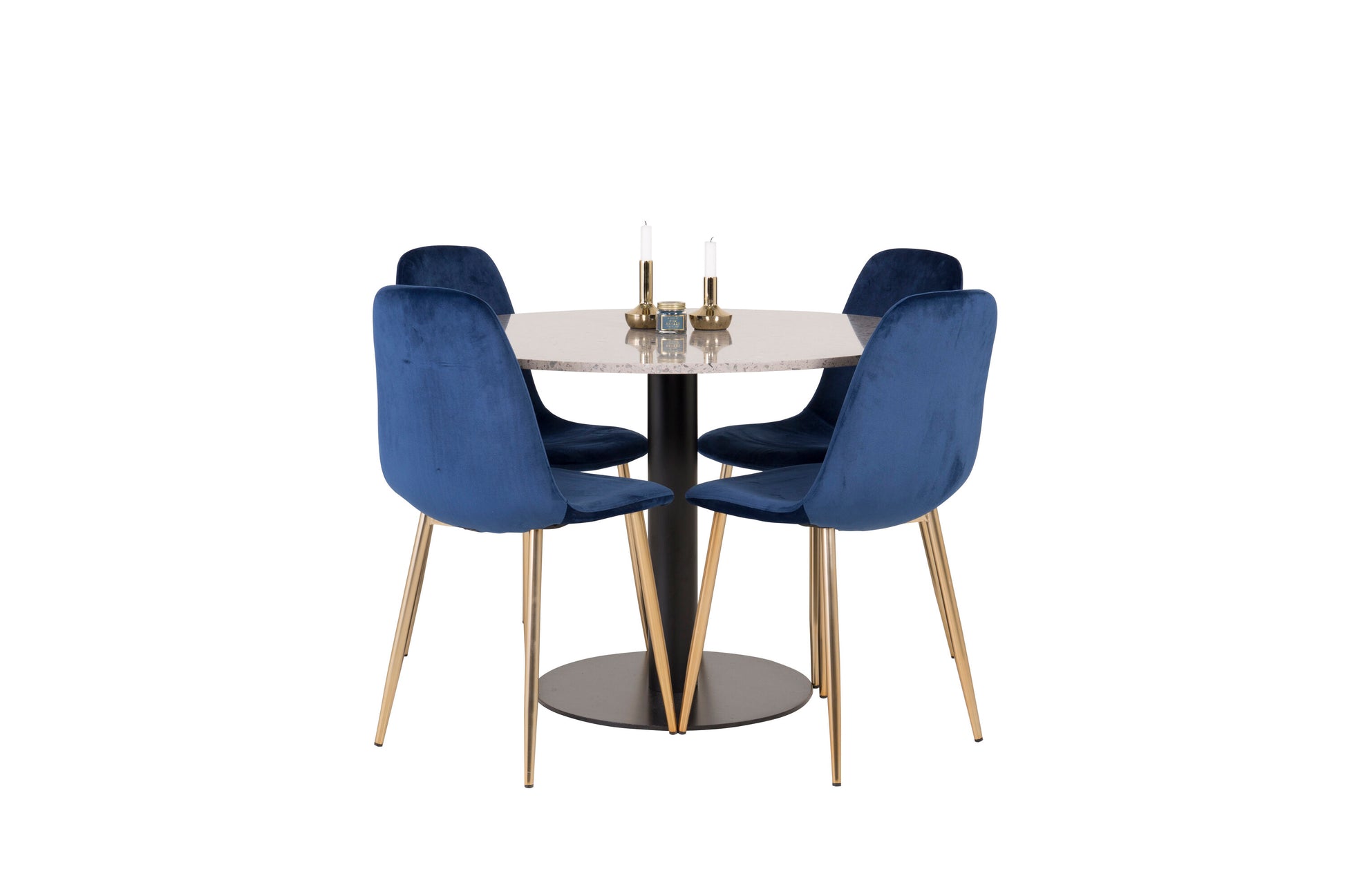 Razzia Matbord med Polar Stolarna – Bord: ⌀106 Stol: 52x86x44