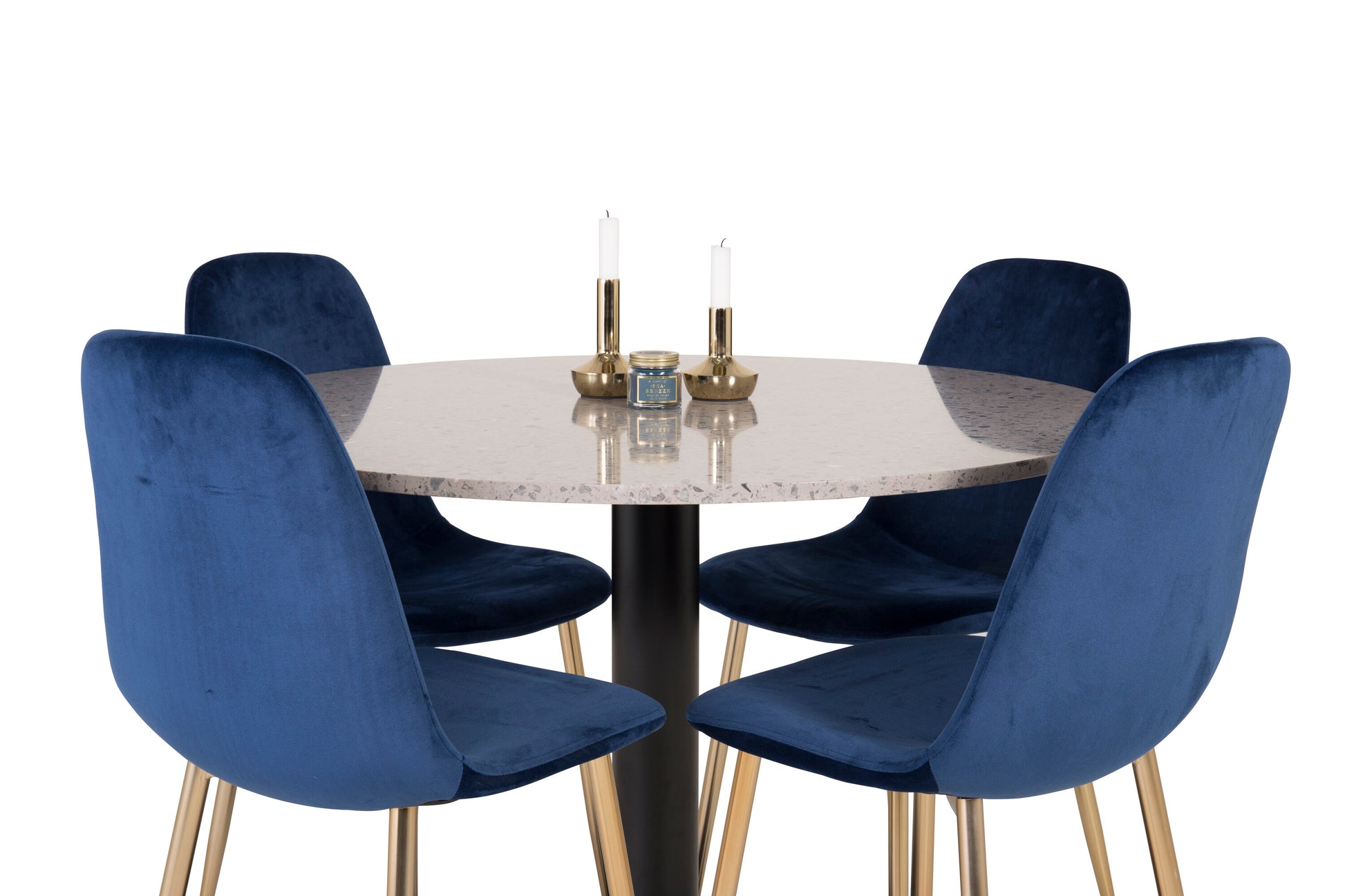 Razzia Matbord med Polar Stolarna – Bord: ⌀106 Stol: 52x86x44
