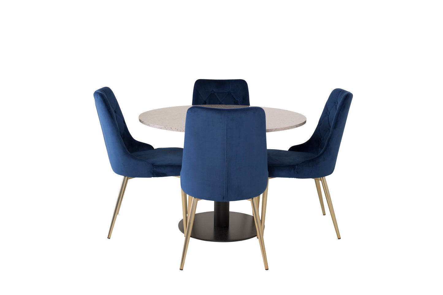 Razzia Matbord med Velvet Deluxe Stolarna Matgrupp