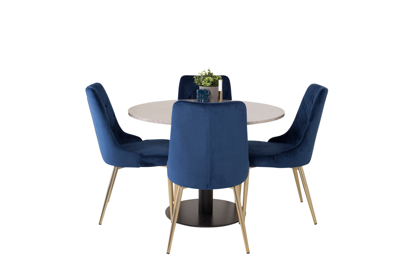 Razzia Matbord med Velvet Deluxe Stolarna Matgrupp