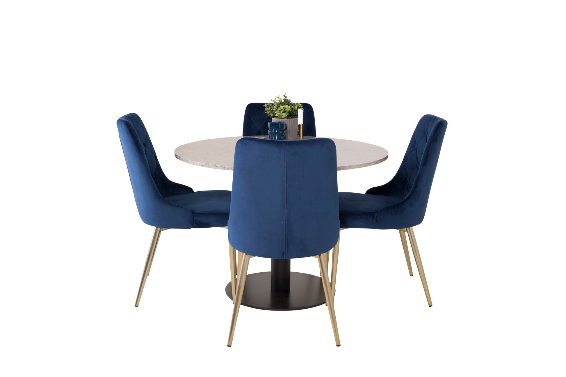 Razzia Matbord med Velvet Deluxe Stolarna Matgrupp