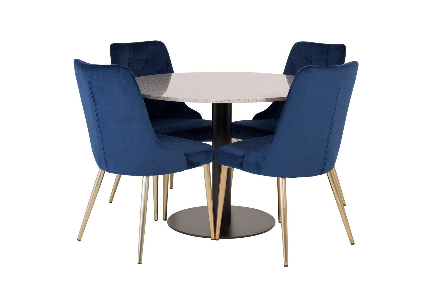 Razzia Matbord med Velvet Deluxe Stolarna Matgrupp