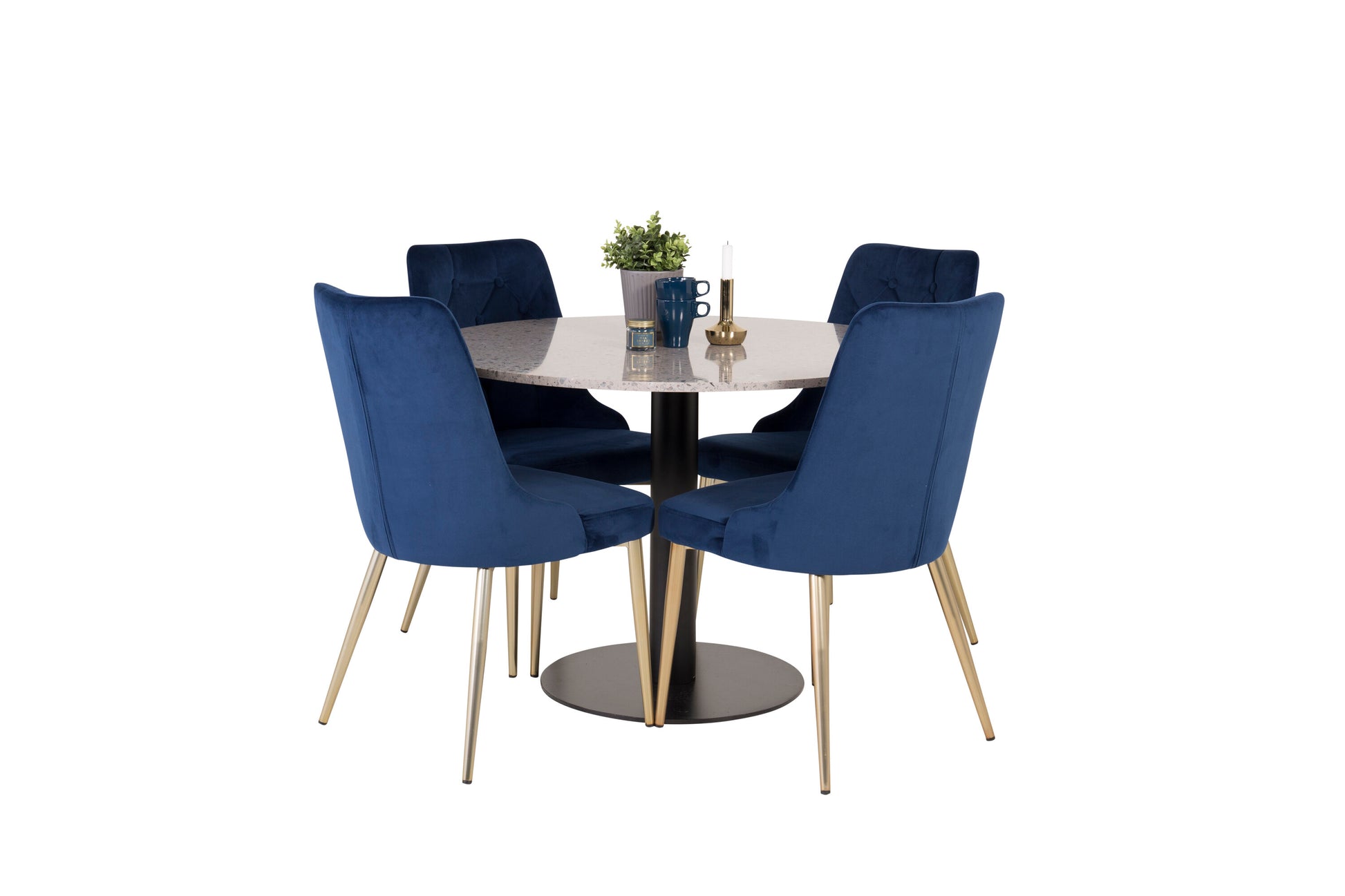 Razzia Matbord med Velvet Deluxe Stolarna Matgrupp