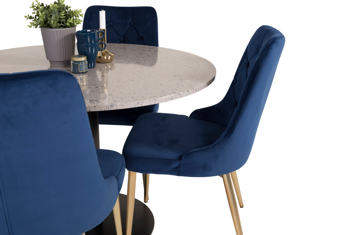 Razzia Matbord med Velvet Deluxe Stolarna Matgrupp