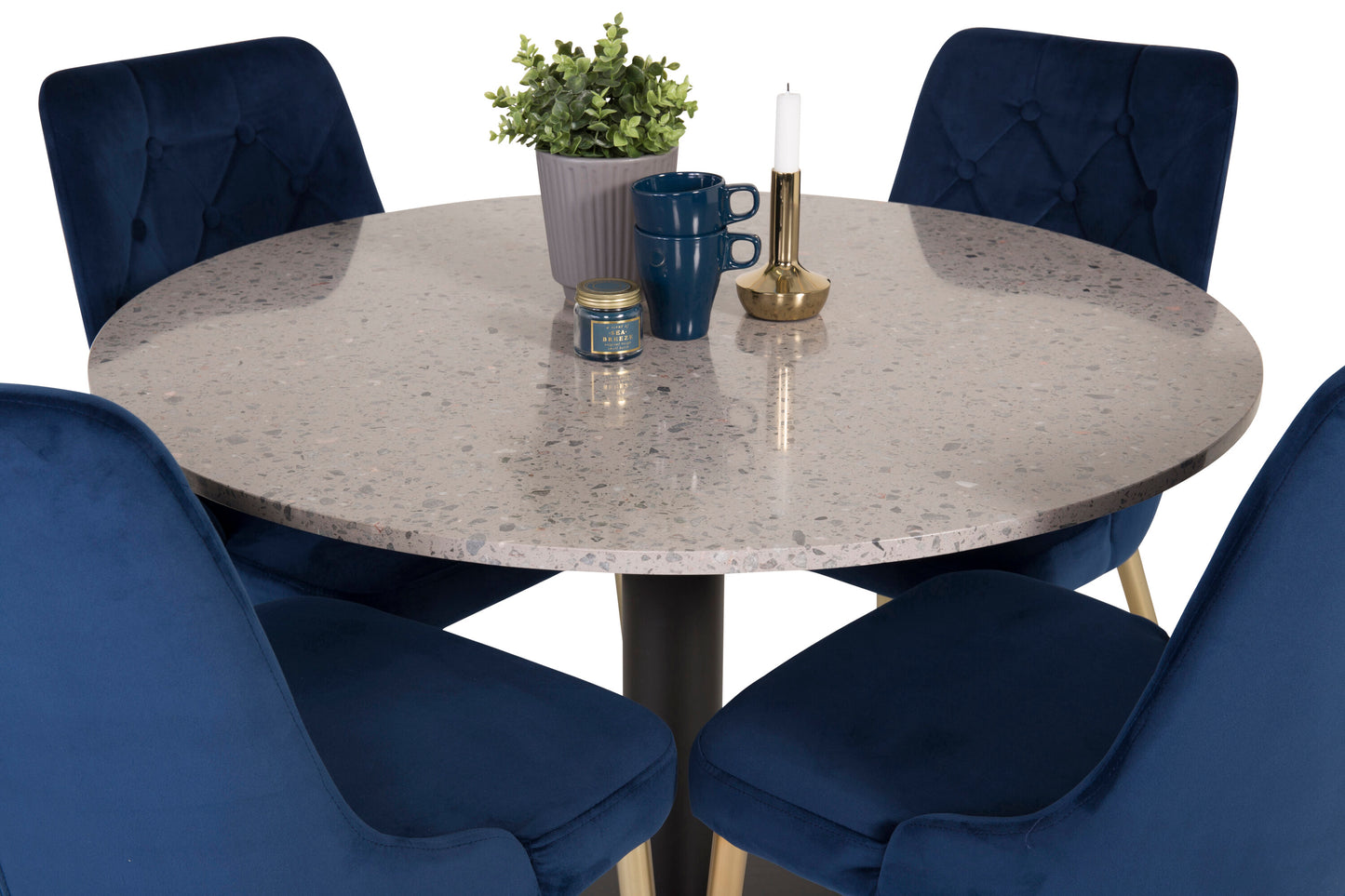 Razzia Matbord med Velvet Deluxe Stolarna Matgrupp