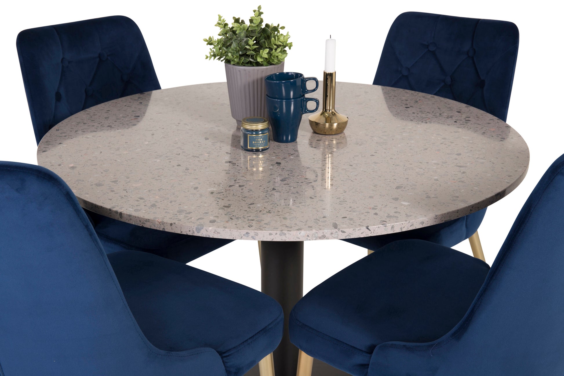 Razzia Matbord med Velvet Deluxe Stolarna Matgrupp