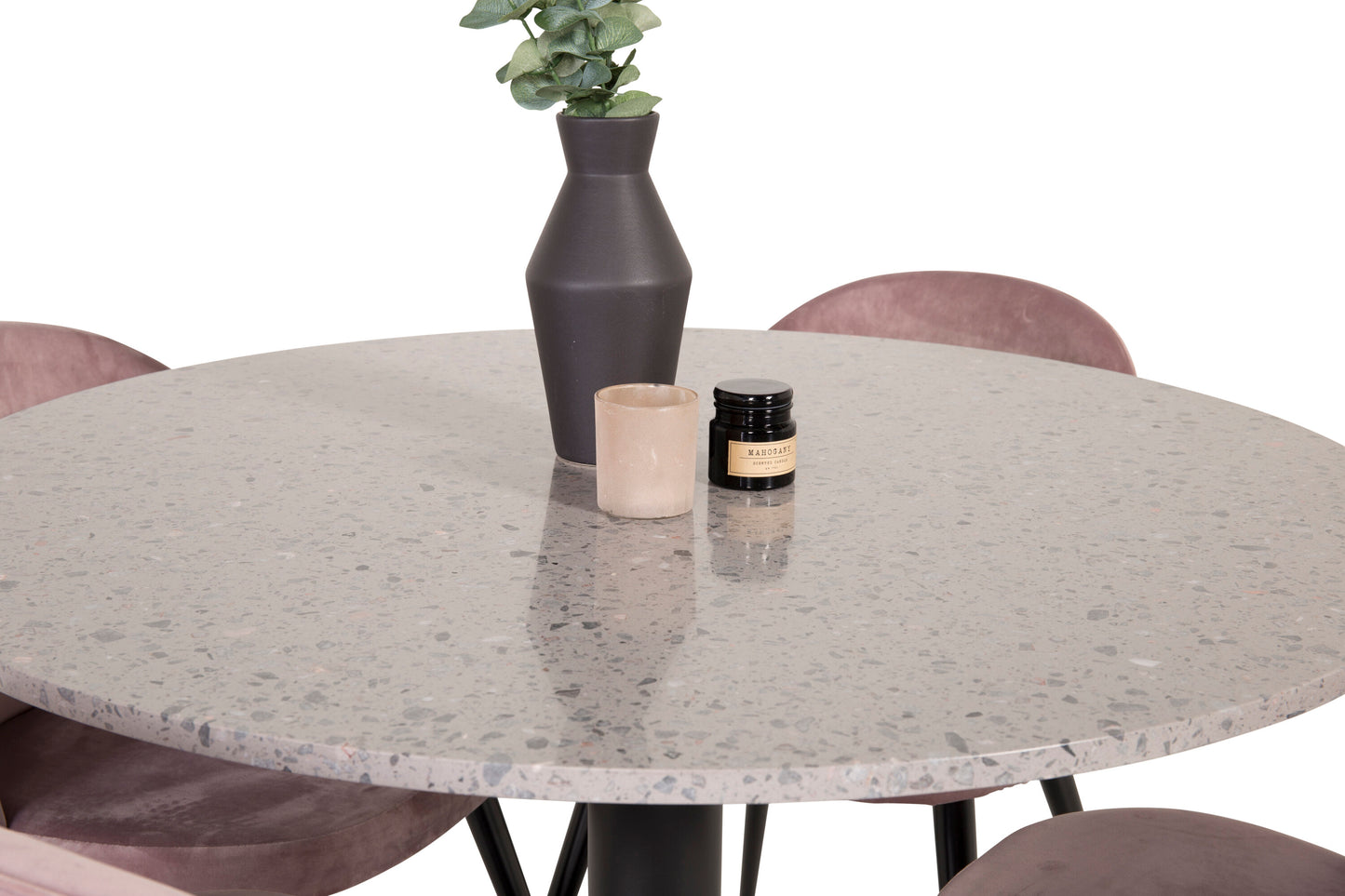 Razzia Matbord med Velvet Stolarna Matgrupp