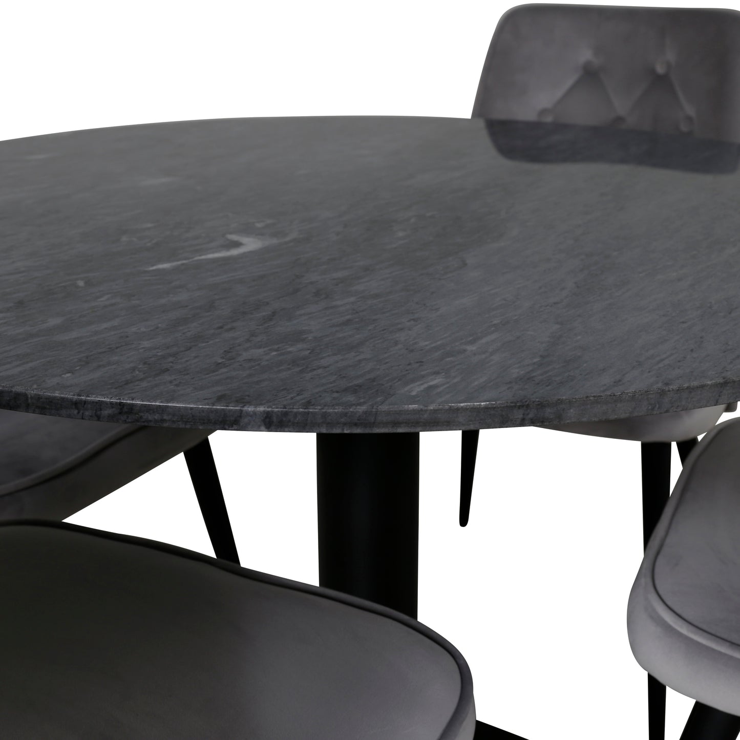 Estelle Matbord med Velvet Deluxe Stolarna Matgrupp