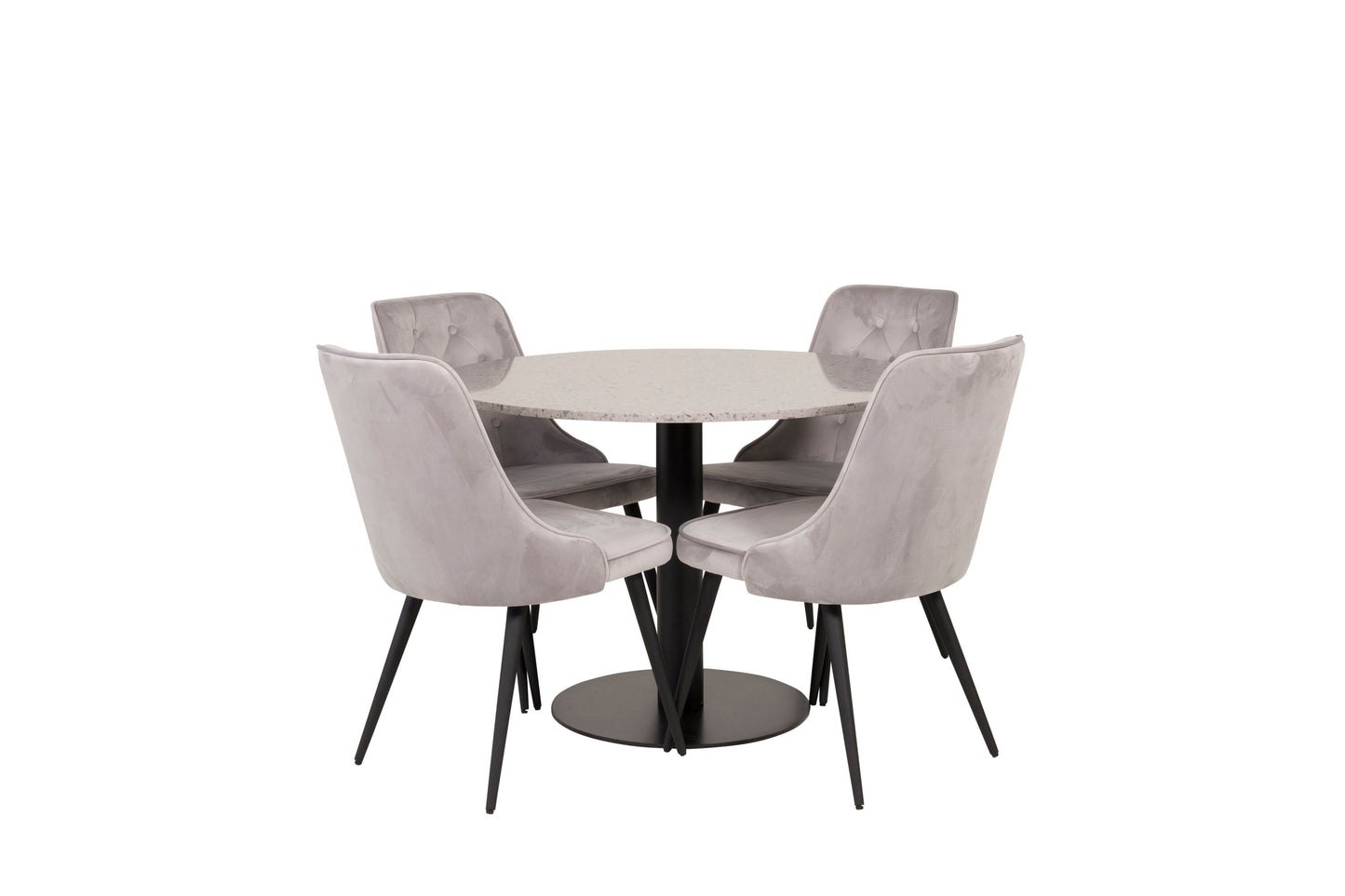 Razzia Matbord med Velvet Deluxe Stolarna Matgrupp