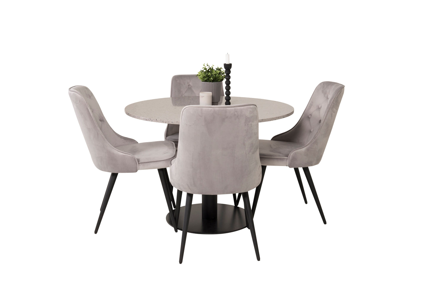 Razzia Matbord med Velvet Deluxe Stolarna Matgrupp