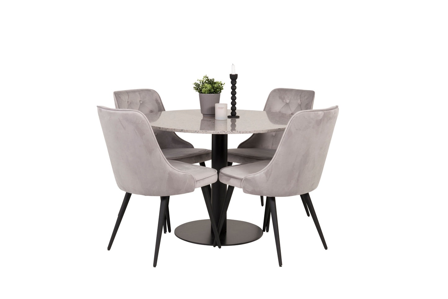 Razzia Matbord med Velvet Deluxe Stolarna Matgrupp