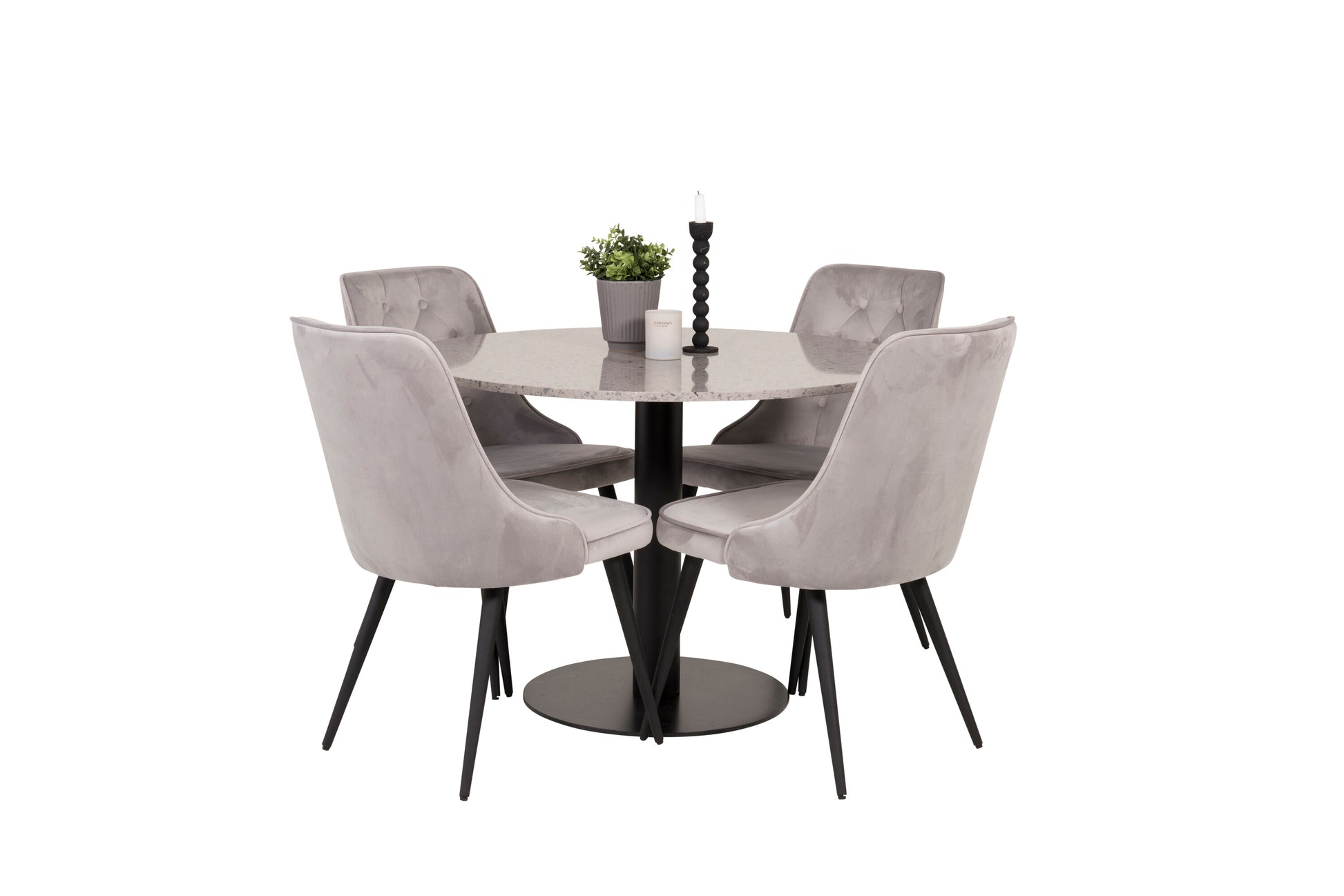 Razzia Matbord med Velvet Deluxe Stolarna Matgrupp