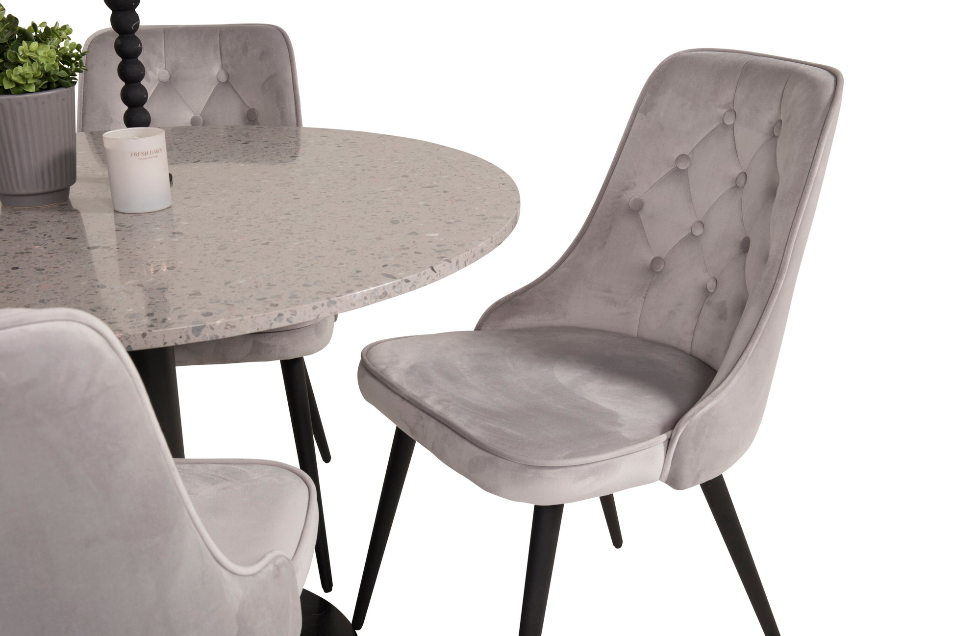 Razzia Matbord med Velvet Deluxe Stolarna Matgrupp
