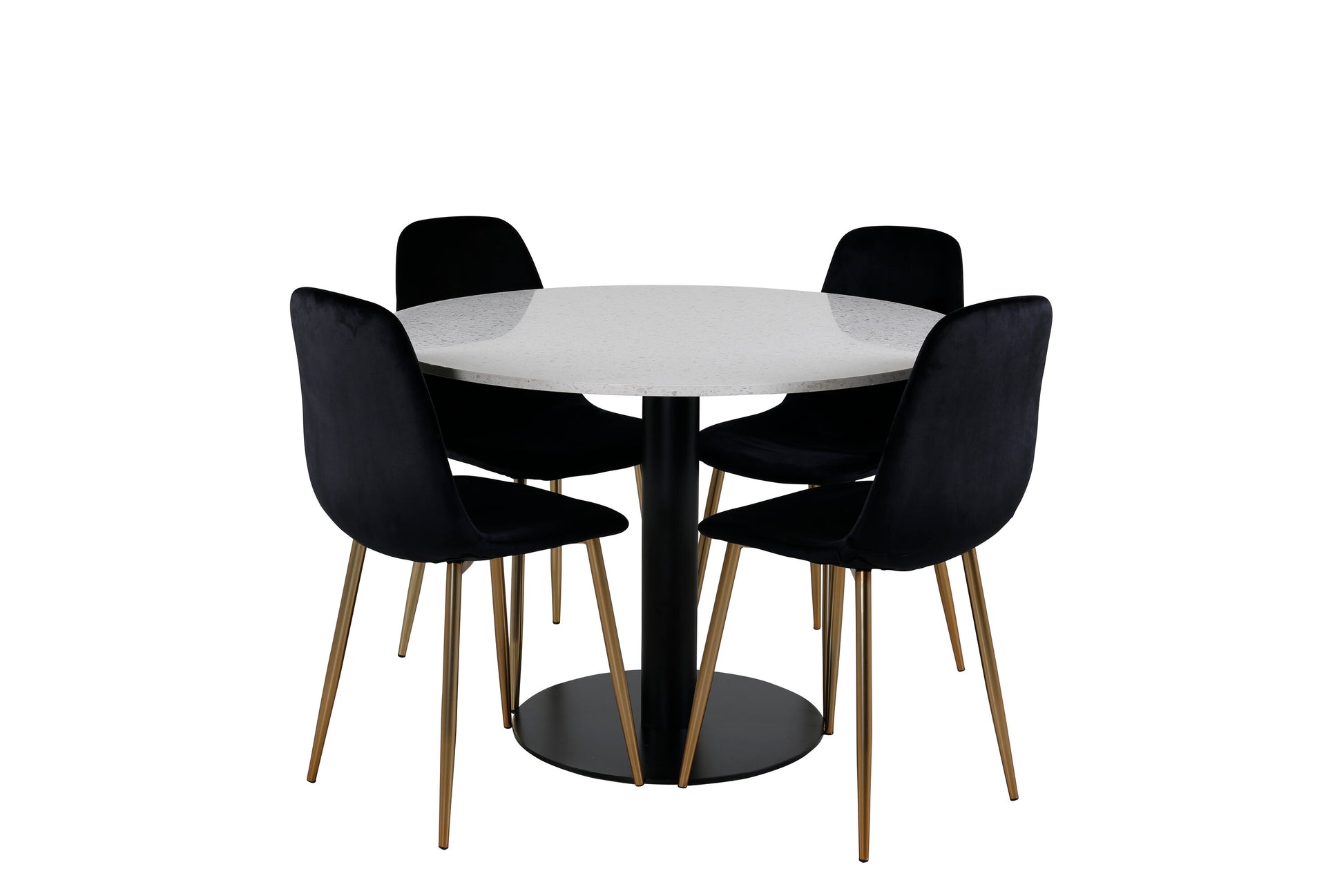 Razzia Matbord med Polar Stolarna – Bord: ⌀106 Stol: 52x86x44