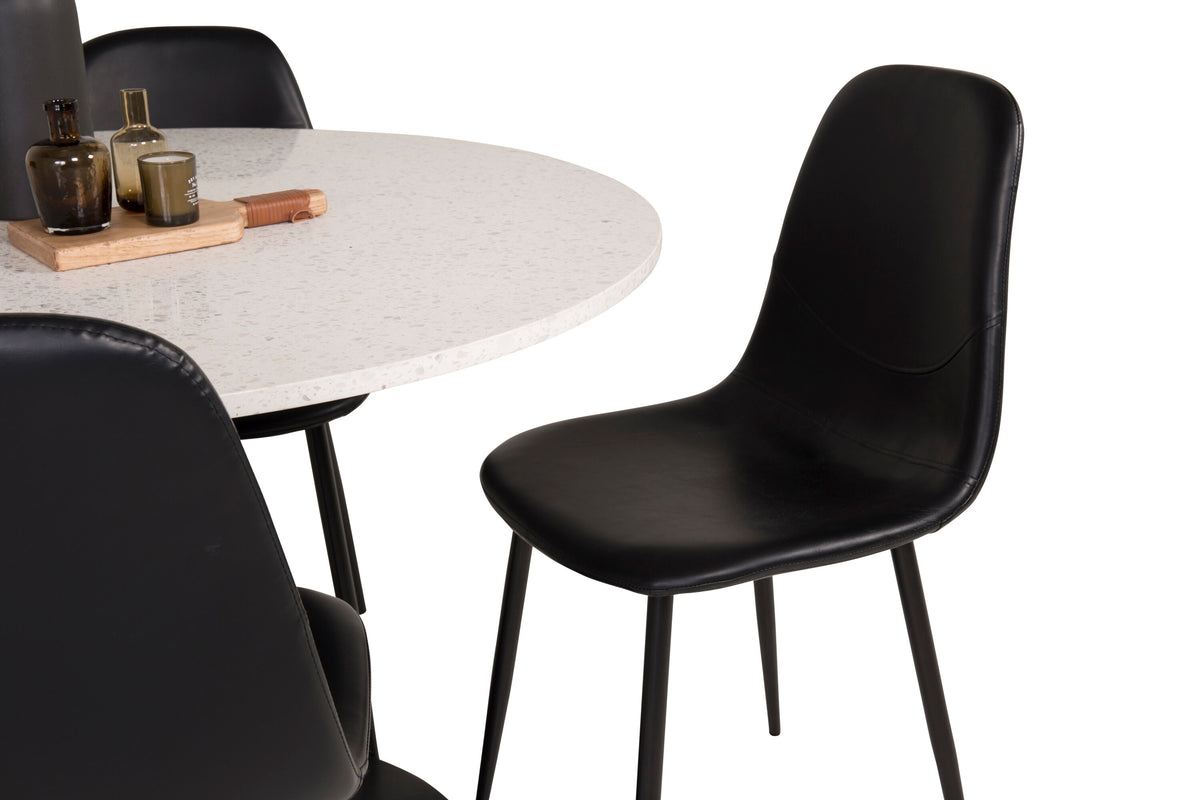 Razzia Matbord med Polar Stolarna – Bord: ⌀106 Stol: 43x85,3x43,5