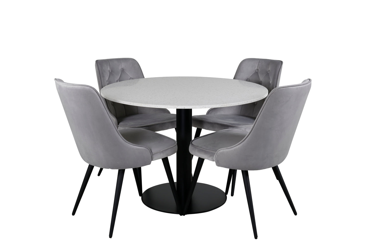 Razzia Matbord med Velvet Deluxe Stolarna Matgrupp