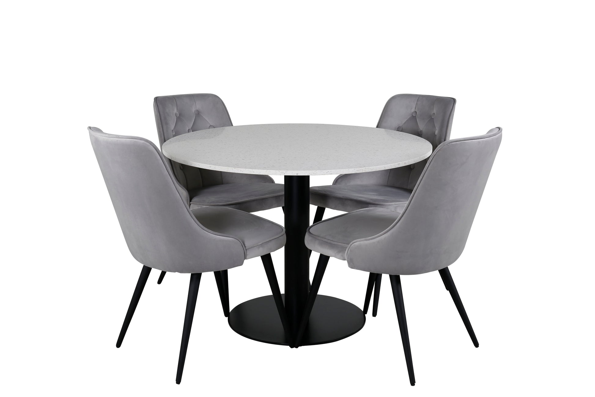 Razzia Matbord med Velvet Deluxe Stolarna Matgrupp