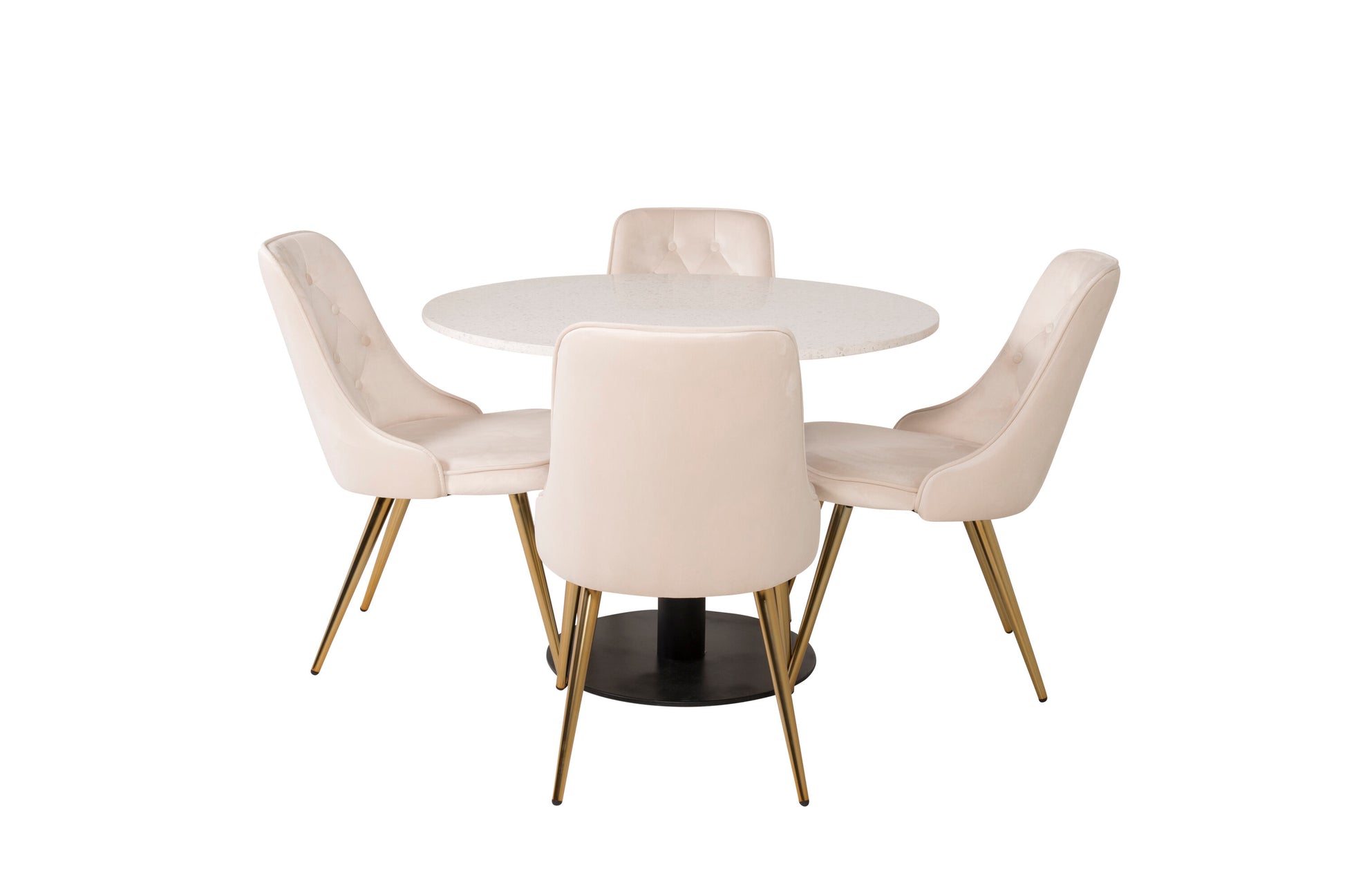 Razzia Matbord med Velvet Deluxe Stolarna Matgrupp