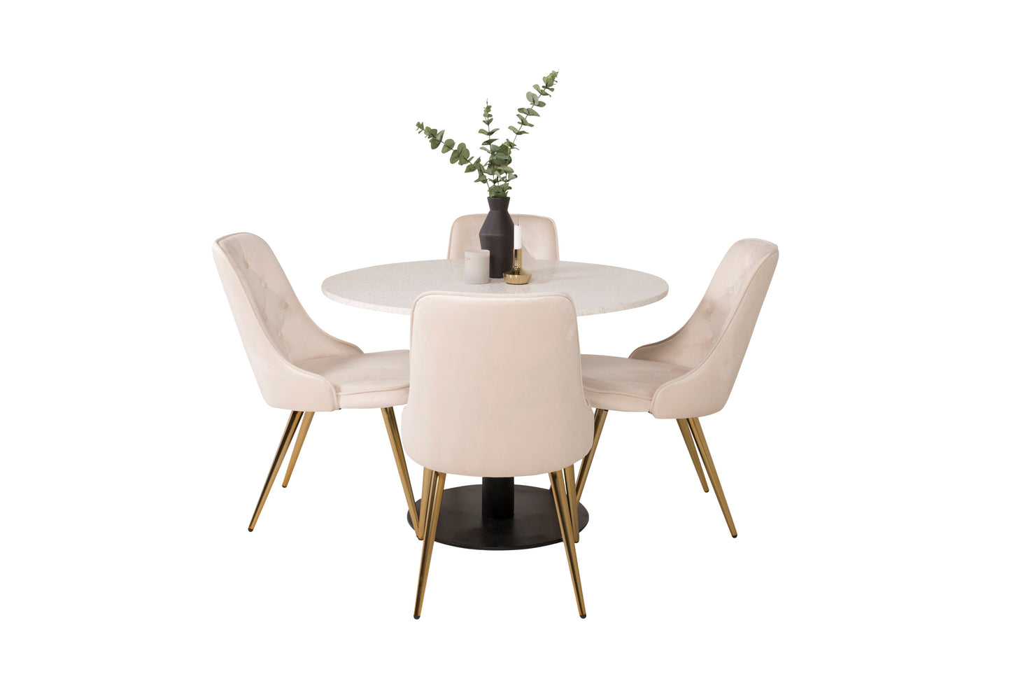Razzia Matbord med Velvet Deluxe Stolarna Matgrupp