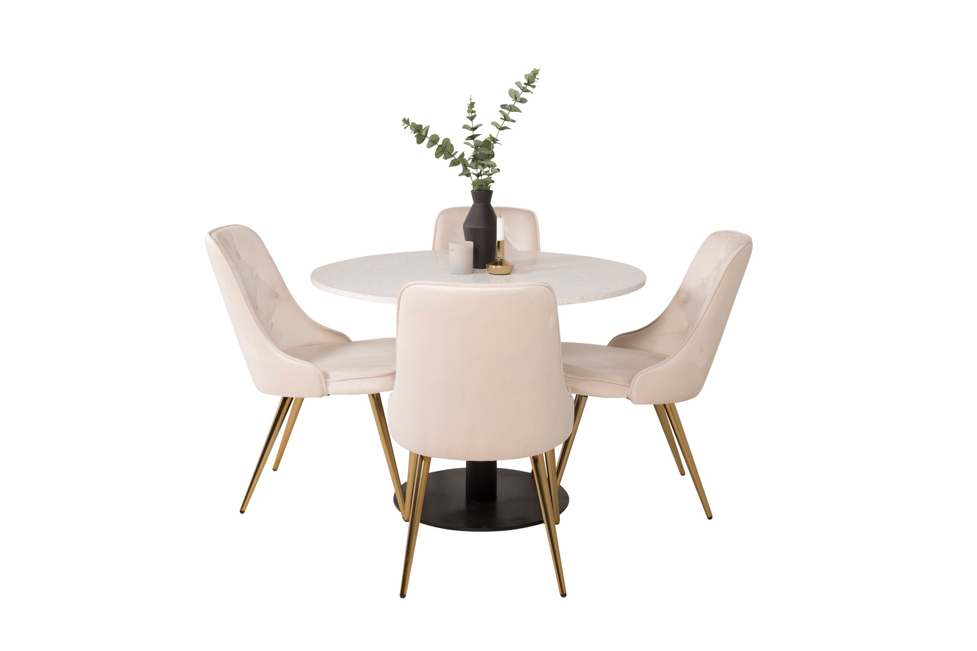 Razzia Matbord med Velvet Deluxe Stolarna Matgrupp