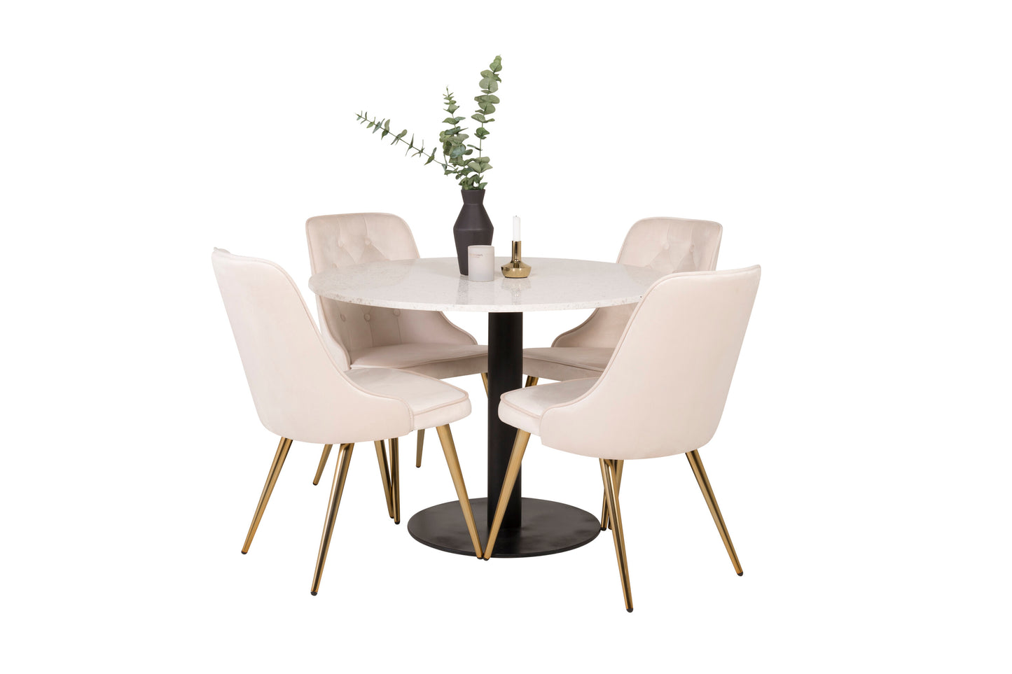 Razzia Matbord med Velvet Deluxe Stolarna Matgrupp