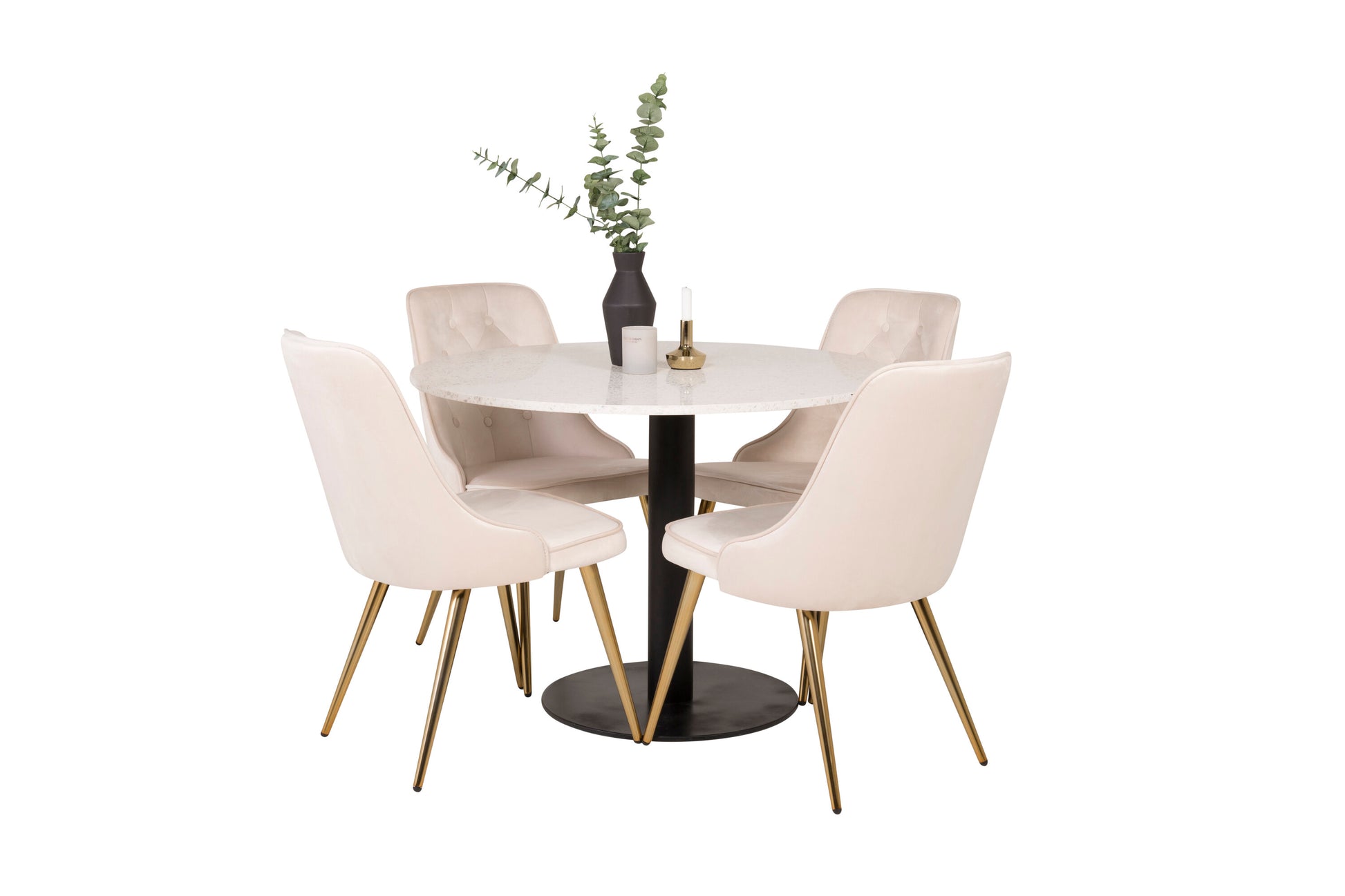 Razzia Matbord med Velvet Deluxe Stolarna Matgrupp
