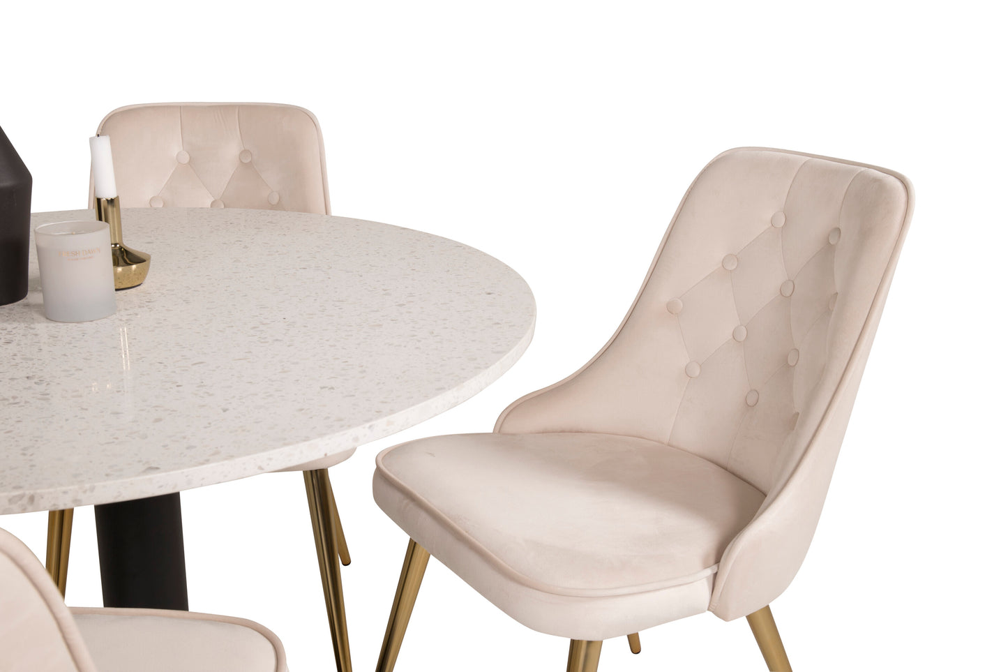 Razzia Matbord med Velvet Deluxe Stolarna Matgrupp