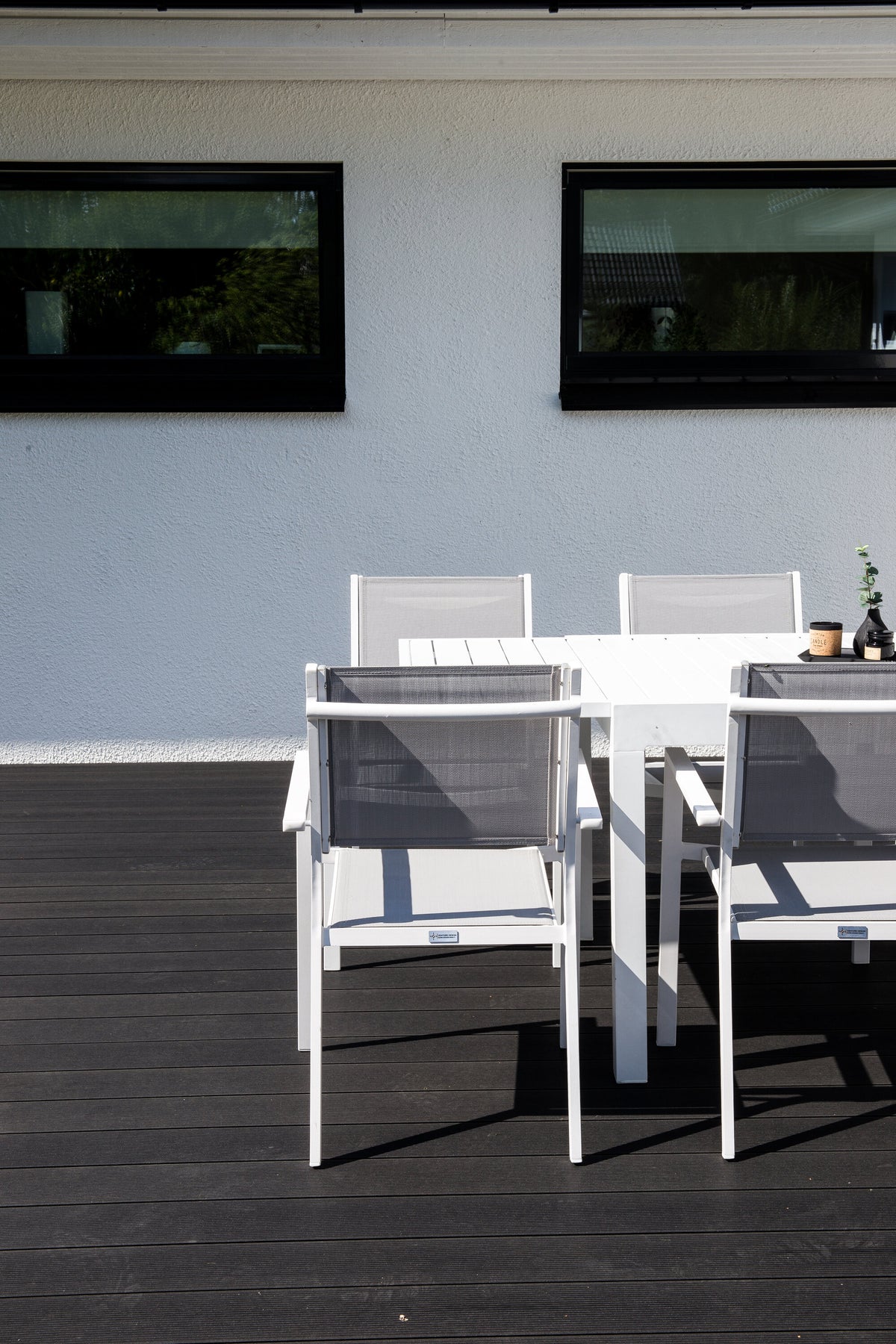Marbella Matbord med Copacabana Stolarna – Bord: 74x160x100 Stol: 60,5x88x60