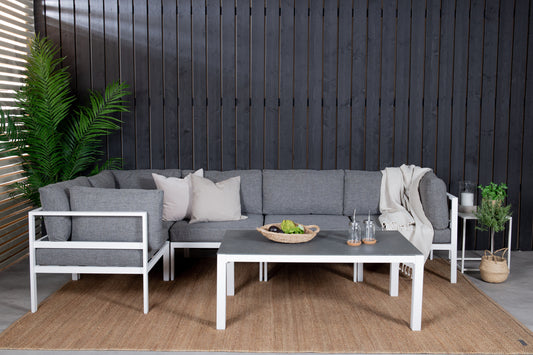 Soffgrupp Copacabana – Bord: 45x120x70 Soffa: D: 74 H: 65 W: 222x222