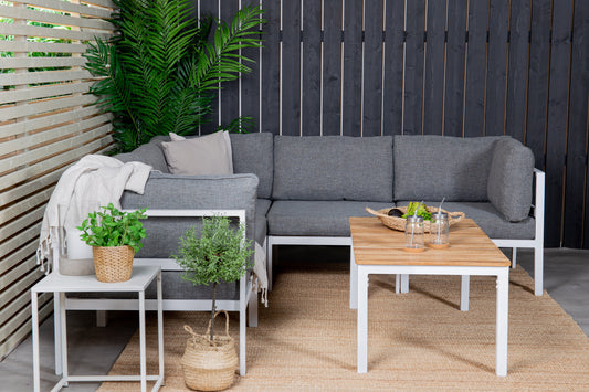 Soffgrupp Copacabana – Bord: 45x110x60 Soffa: D: 74 H: 65 W: 222x222