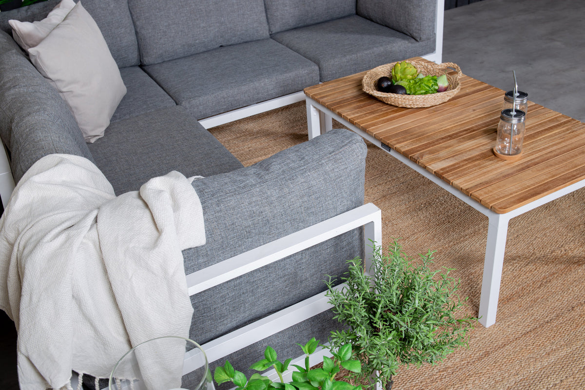 Soffgrupp Copacabana – Bord: 45x110x60 Soffa: D: 74 H: 65 W: 222x222