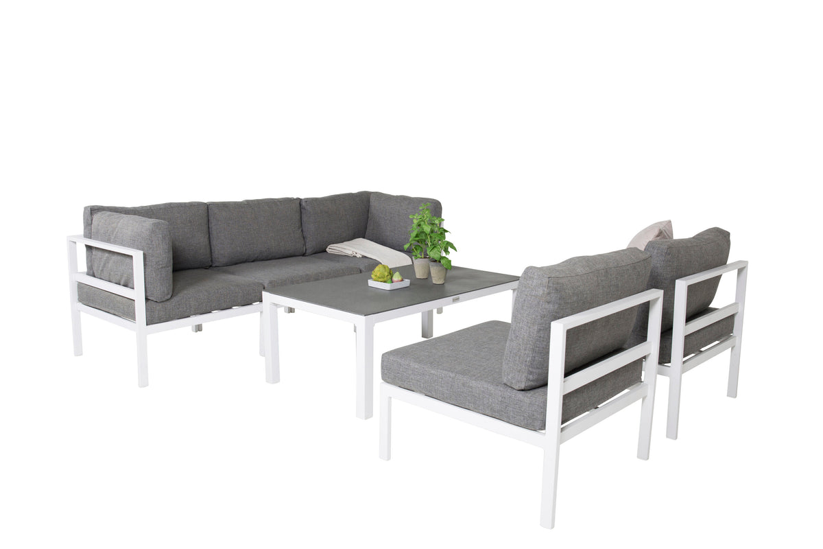 Soffgrupp Copacabana – Bord: 45x120x70 Soffa: D: 74 H: 65 W: 222x222