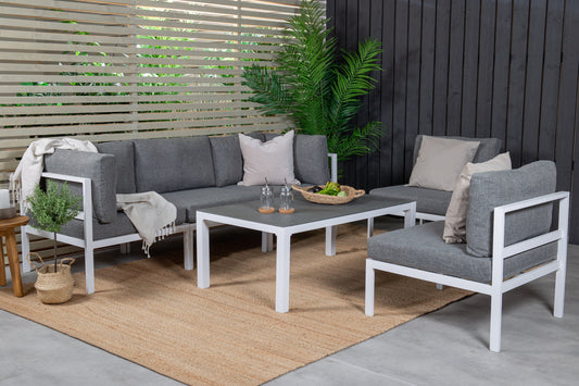 Soffgrupp Copacabana – Bord: 45x120x70 Soffa: D: 74 H: 65 W: 222x222