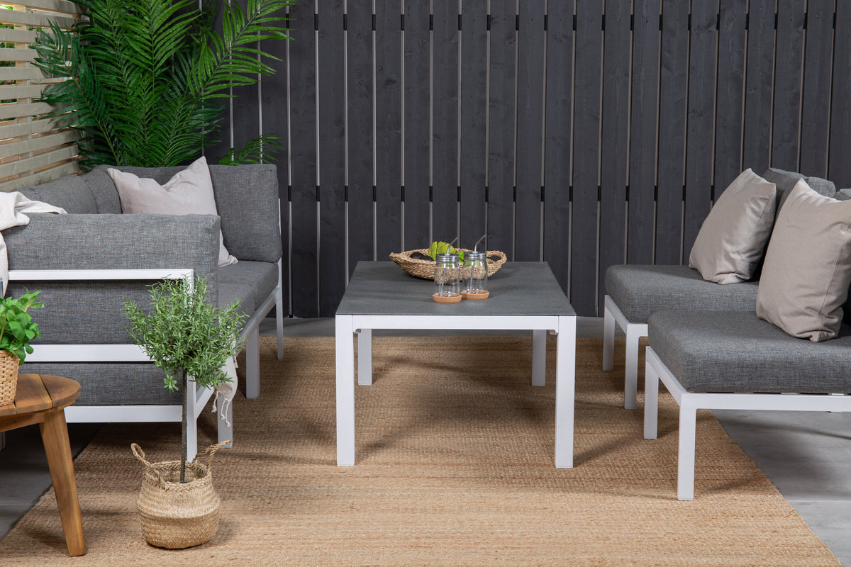 Soffgrupp Copacabana – Bord: 45x120x70 Soffa: D: 74 H: 65 W: 222x222