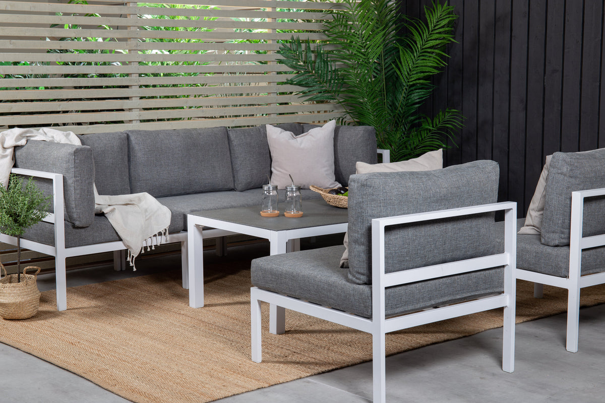 Soffgrupp Copacabana – Bord: 45x120x70 Soffa: D: 74 H: 65 W: 222x222