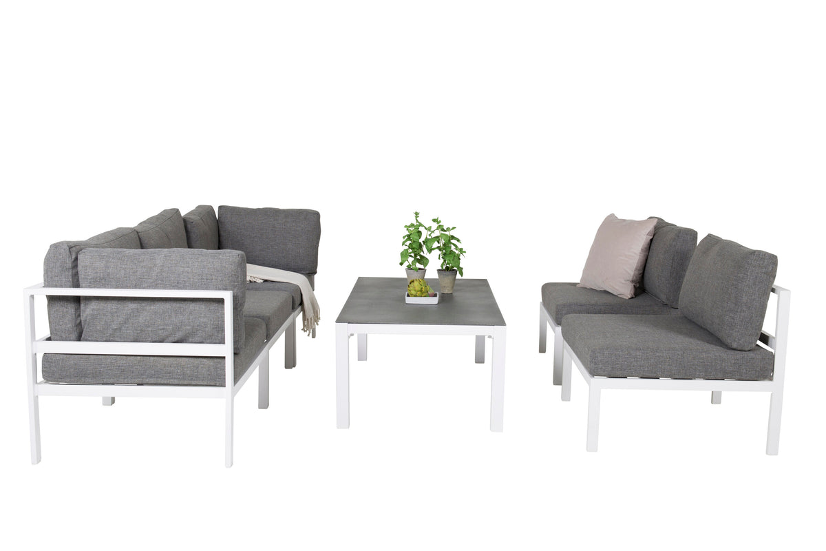 Soffgrupp Copacabana – Bord: 45x120x70 Soffa: D: 74 H: 65 W: 222x222