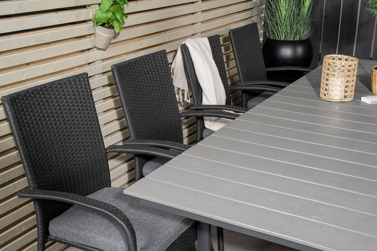 Levels Matbord med Anna Stolarna – Bord: 74x160x100 Stol: 62x96x55
