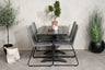Denver Matbord med Lindos Stolarna – Bord: 72x120x69 Stol: 59x85,5x59