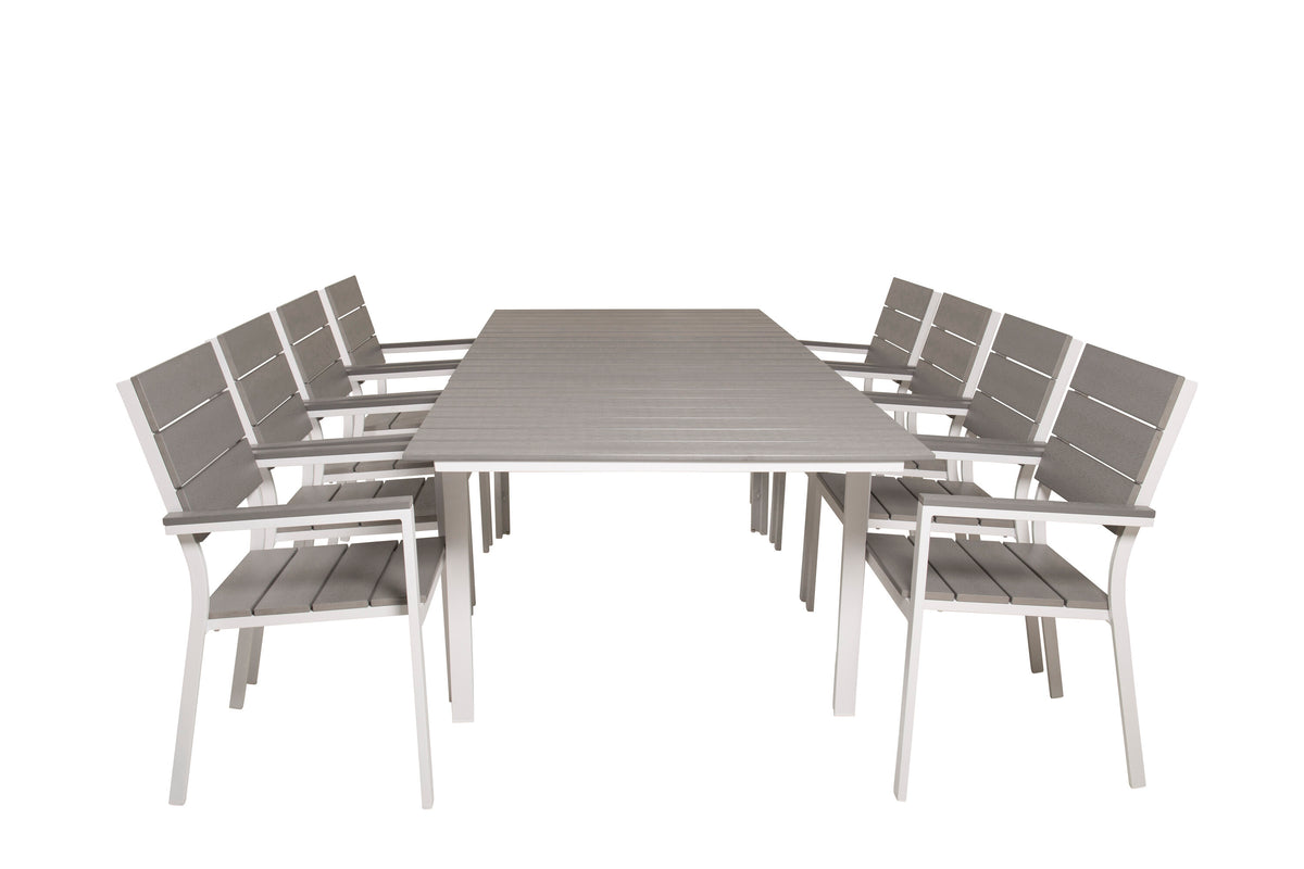 Levels Matbord med Levels Stolarna – Bord: 75x160x100 Stol: 59x89x57
