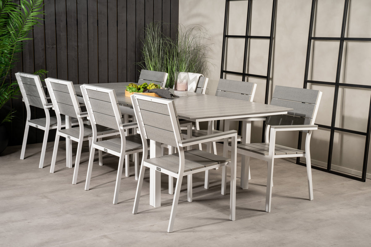 Levels Matbord med Levels Stolarna – Bord: 75x160x100 Stol: 59x89x57