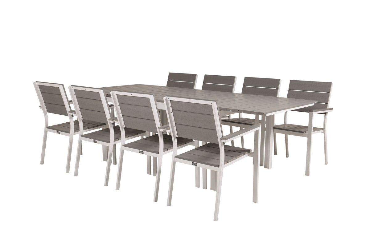 Levels Matbord med Levels Stolarna – Bord: 75x160x100 Stol: 59x89x57