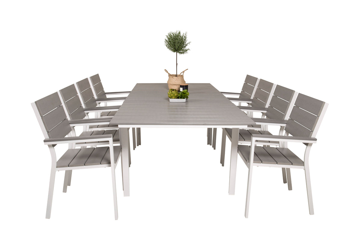 Levels Matbord med Levels Stolarna – Bord: 75x160x100 Stol: 59x89x57