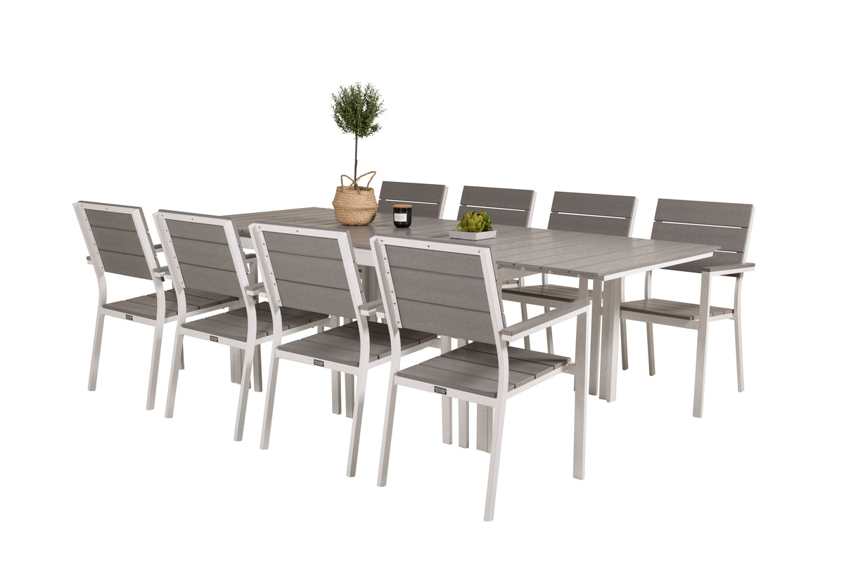 Levels Matbord med Levels Stolarna – Bord: 75x160x100 Stol: 59x89x57