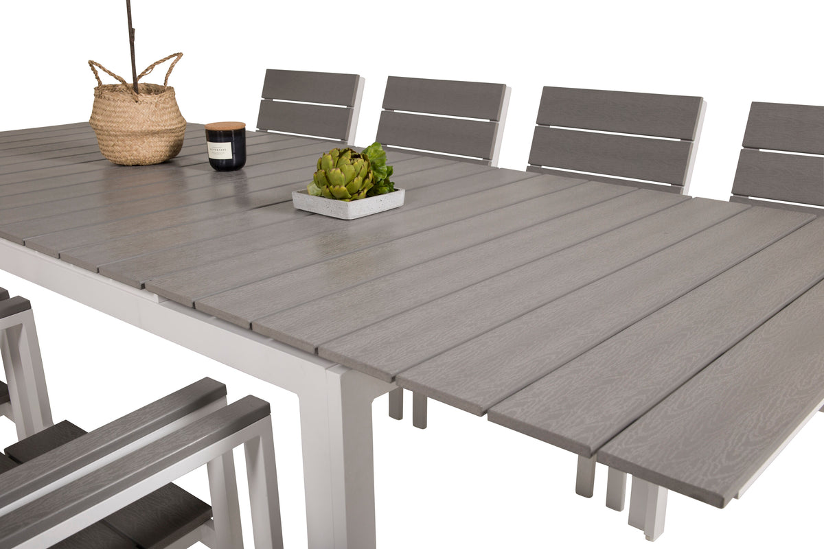 Levels Matbord med Levels Stolarna – Bord: 75x160x100 Stol: 59x89x57