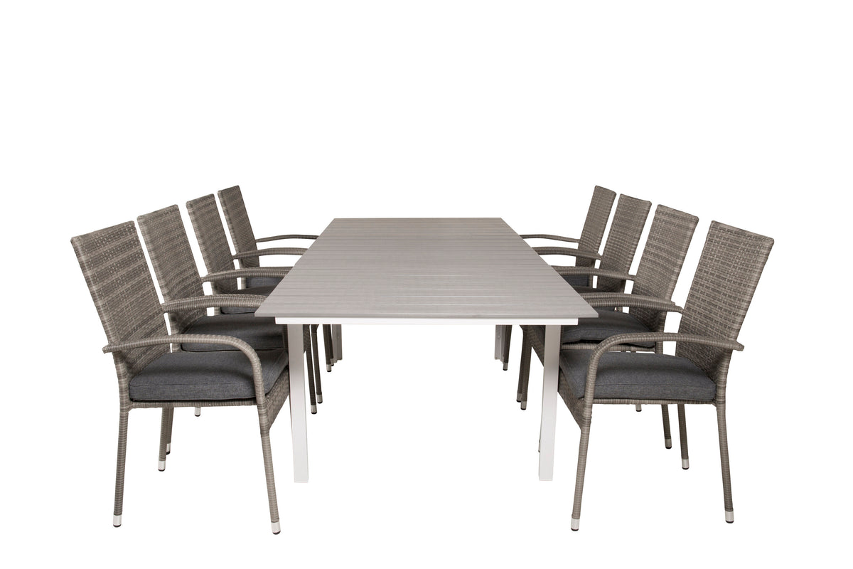 Levels Matbord med Anna Stolarna – Bord: 75x160x100 Stol: 62x96x55