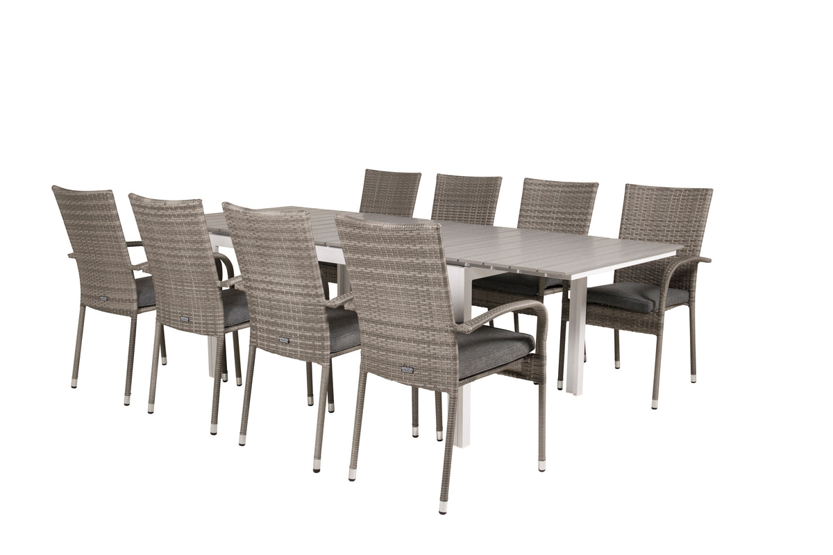 Levels Matbord med Anna Stolarna – Bord: 75x160x100 Stol: 62x96x55