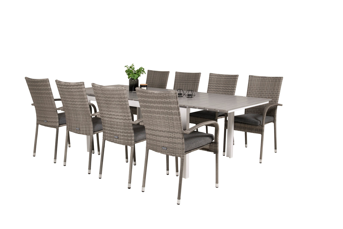 Levels Matbord med Anna Stolarna – Bord: 75x160x100 Stol: 62x96x55